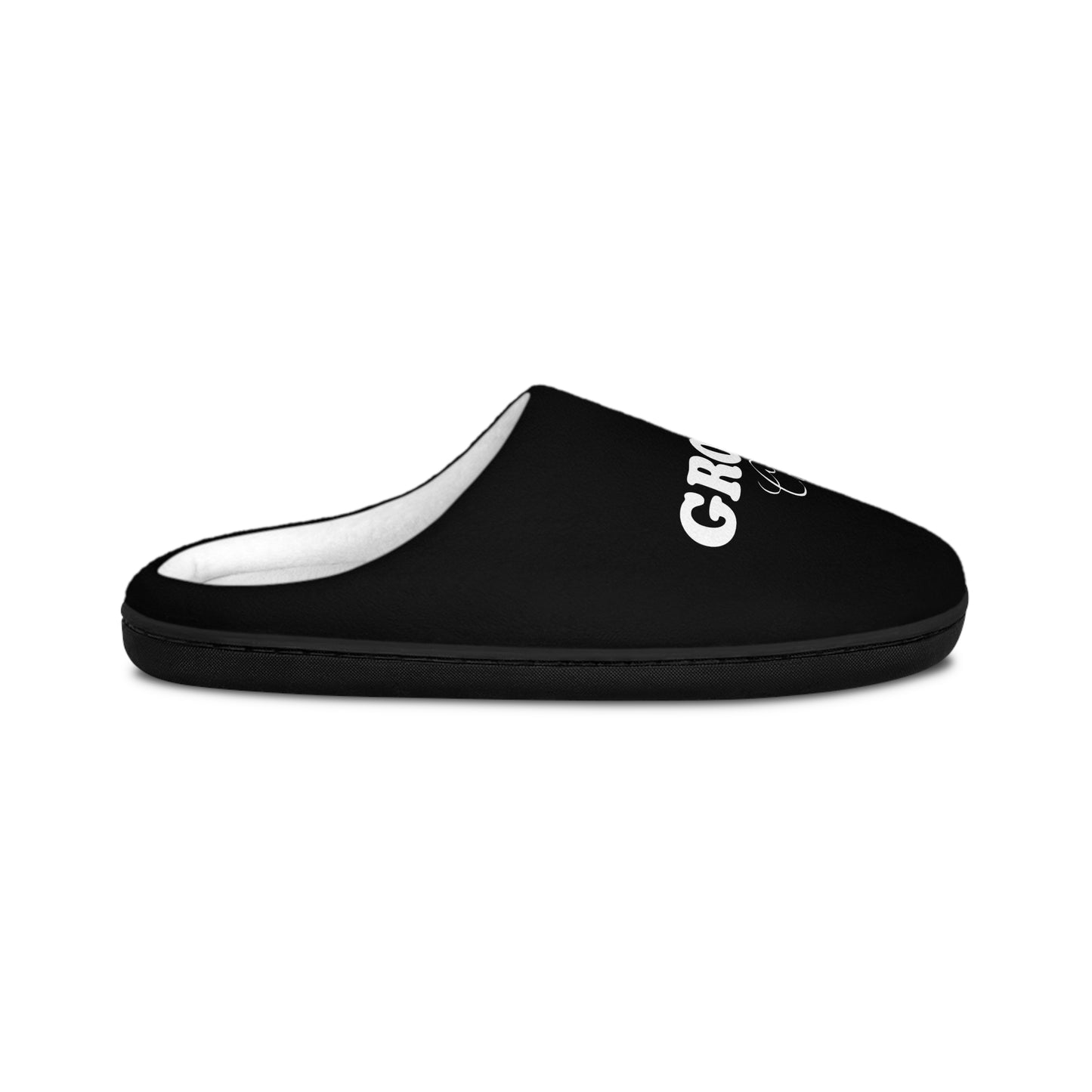 Foot Focus x Indoor Slippers "Groom's Crew" Black