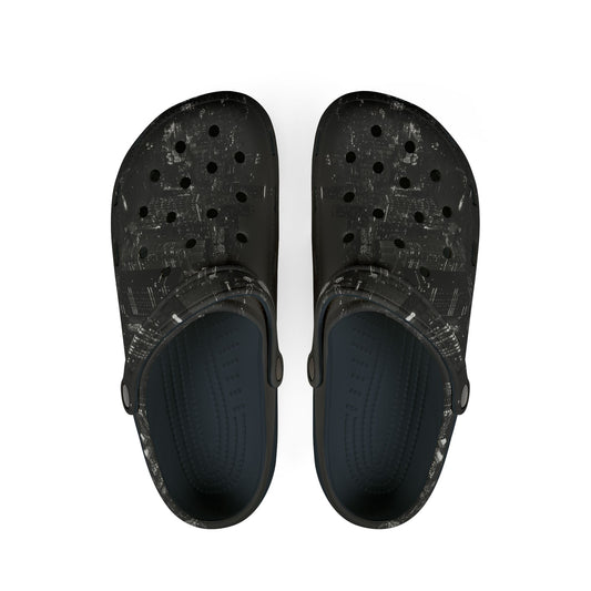 Foot Focus x Foam Black City View Crocs